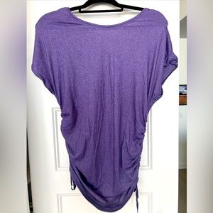 Lululemon Boat Neck Purple Tunic Short-sleeve Top Sz Medium